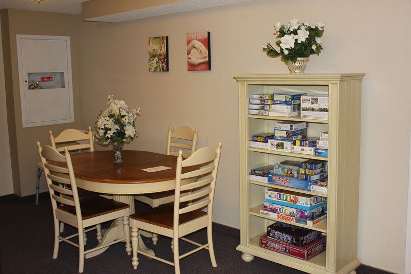 table with board games