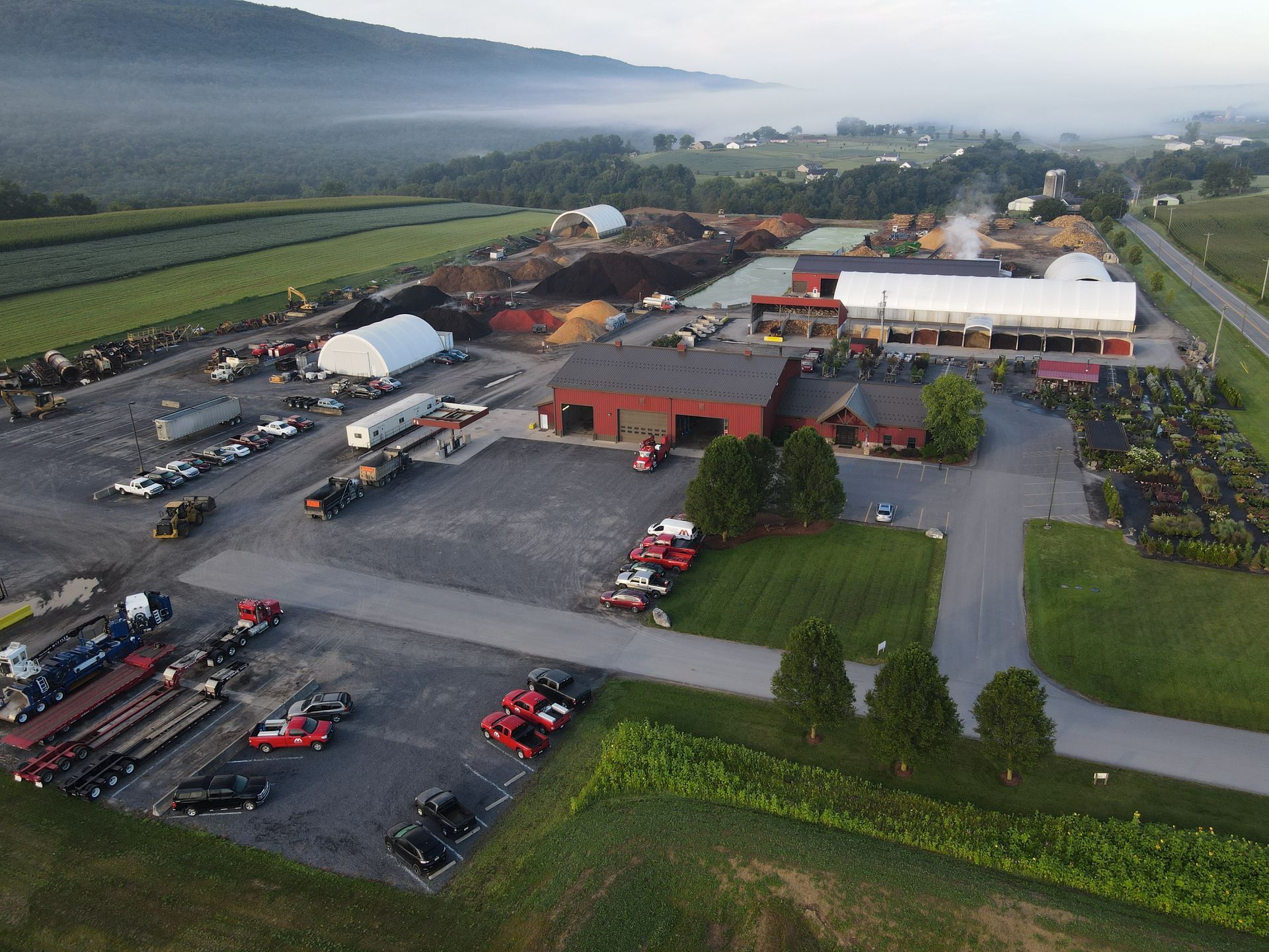 metzler biochar facility aerial drone metzler biochar facility aerial drone