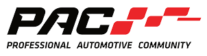 PAC-FFC logo with bold black and red text and the tagline “Professional Automotive Community”