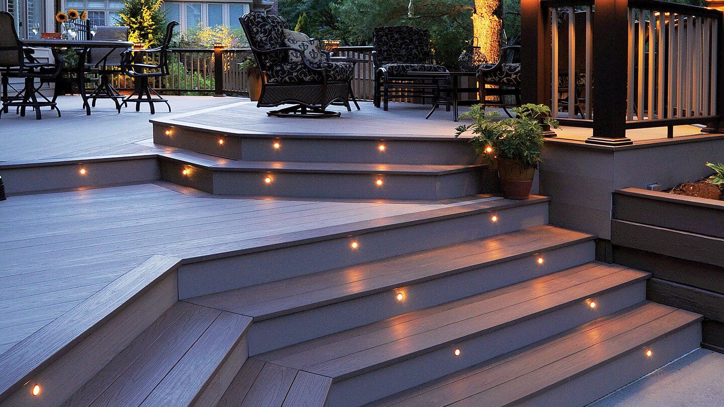 An example of a deck made of decking construction materials in Fort Wayne, IN