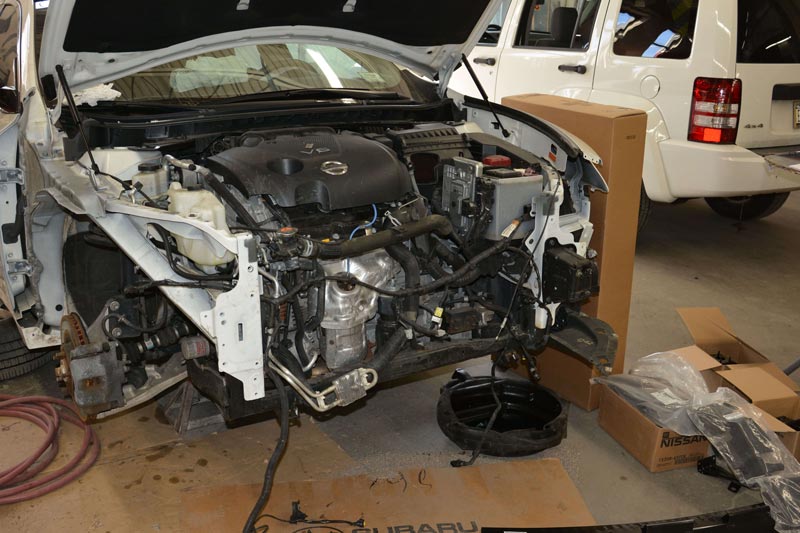 Front of Car Stripped - Car Repairs in Medford, NY