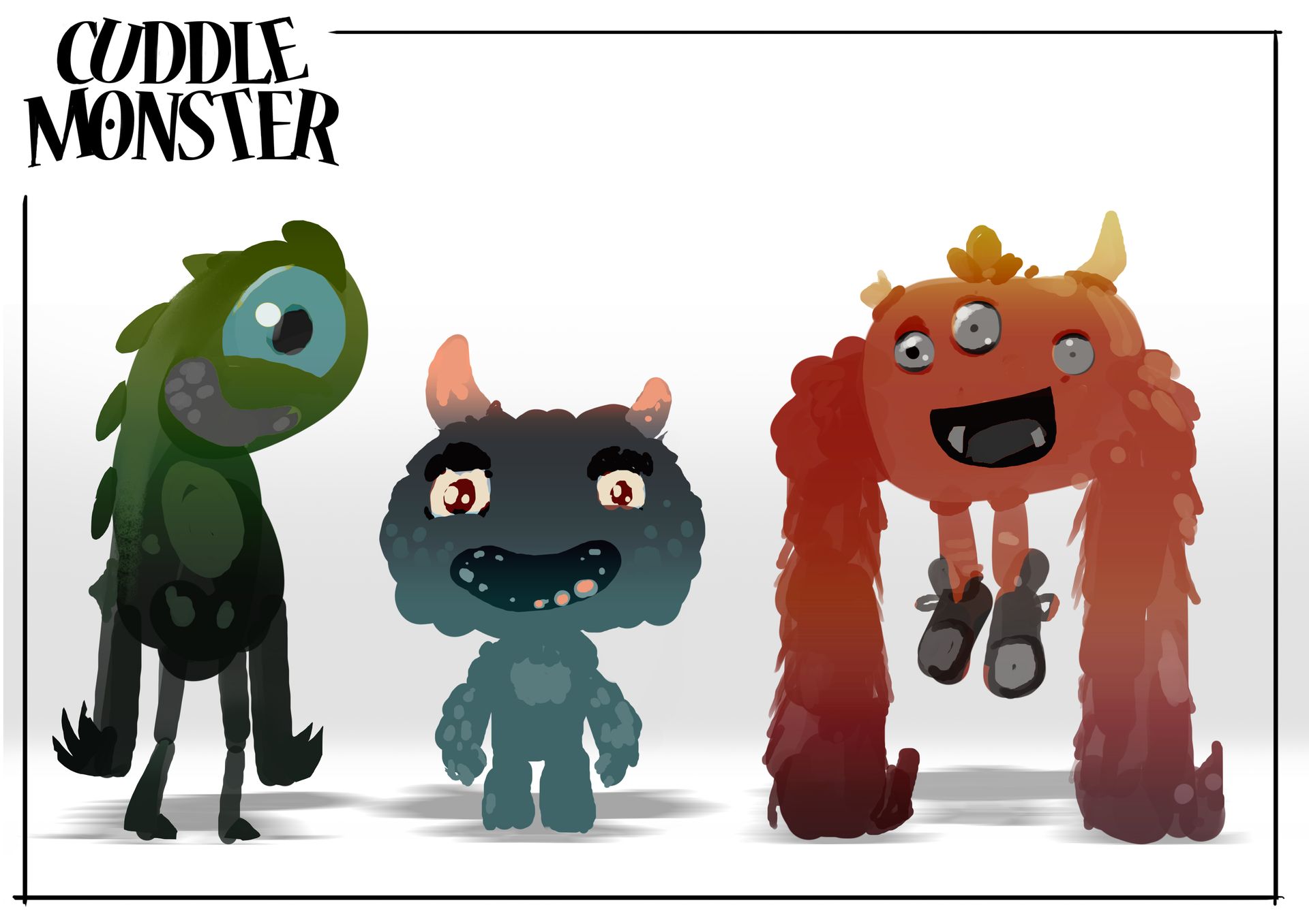 Here's Oxy with his school friends. They' re all cuddle monsters too! 