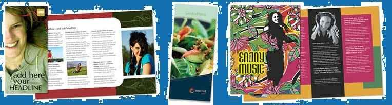 Printed brochure samples