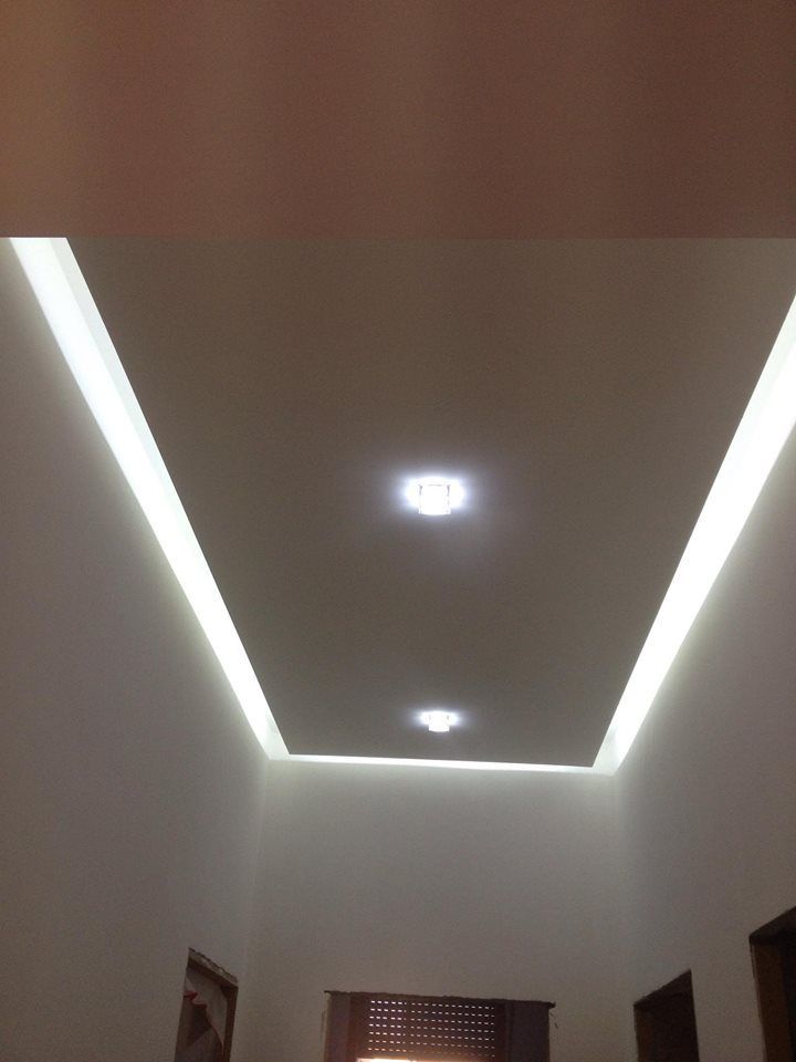 faretti luminosi led con cartongesso