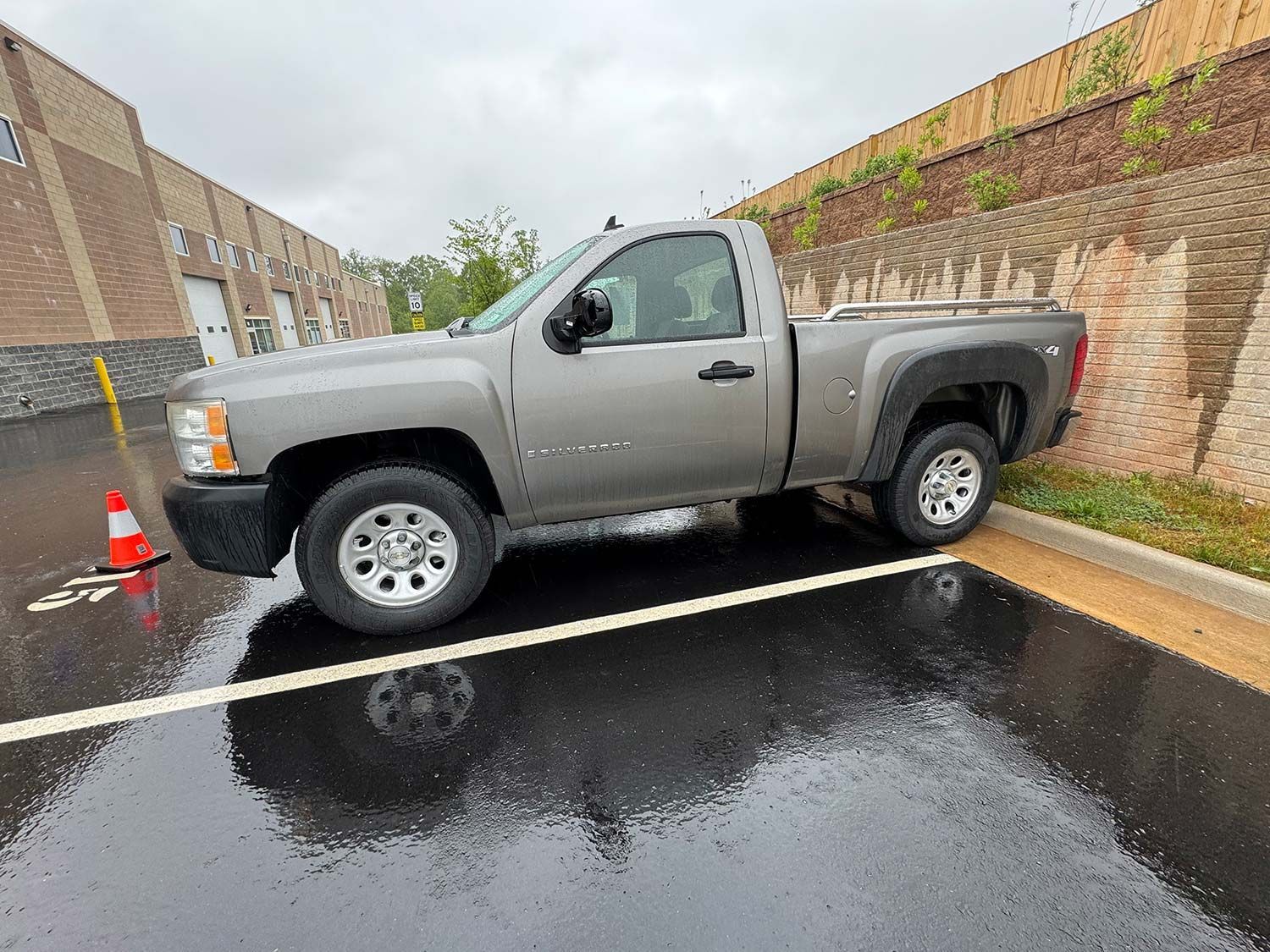 Silver Truck in Parking Lot — Sterling, VA — Elite Auto Repair & Collision Center, LLC