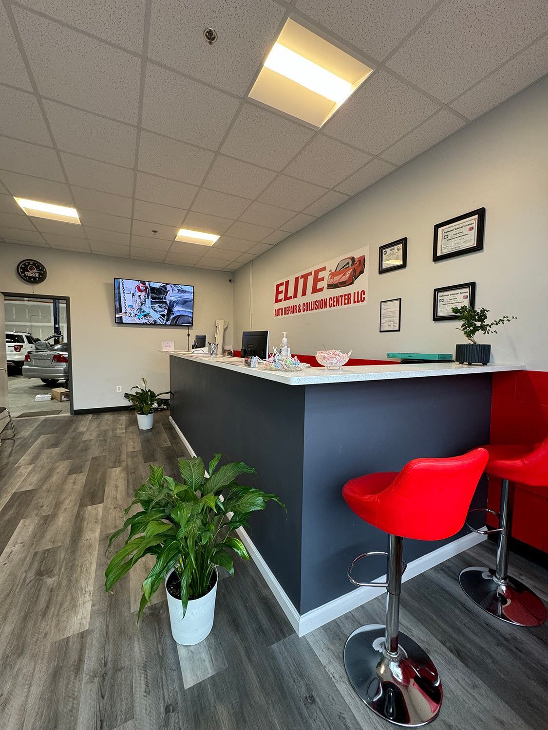 Interior of Auto Repair Shop — Sterling, VA — Elite Auto Repair & Collision Center, LLC