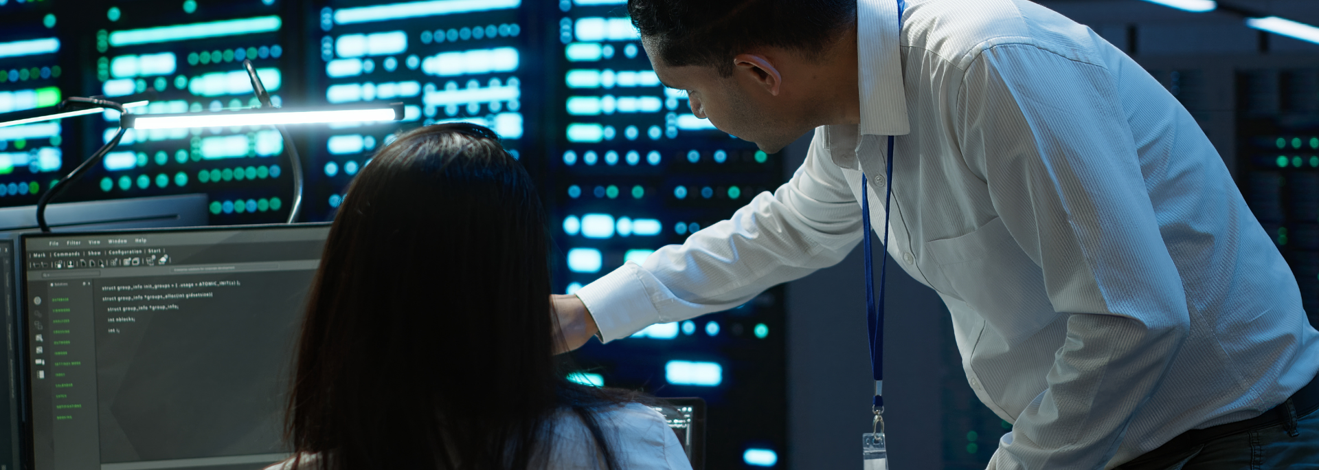 Picture of a computer technician. 