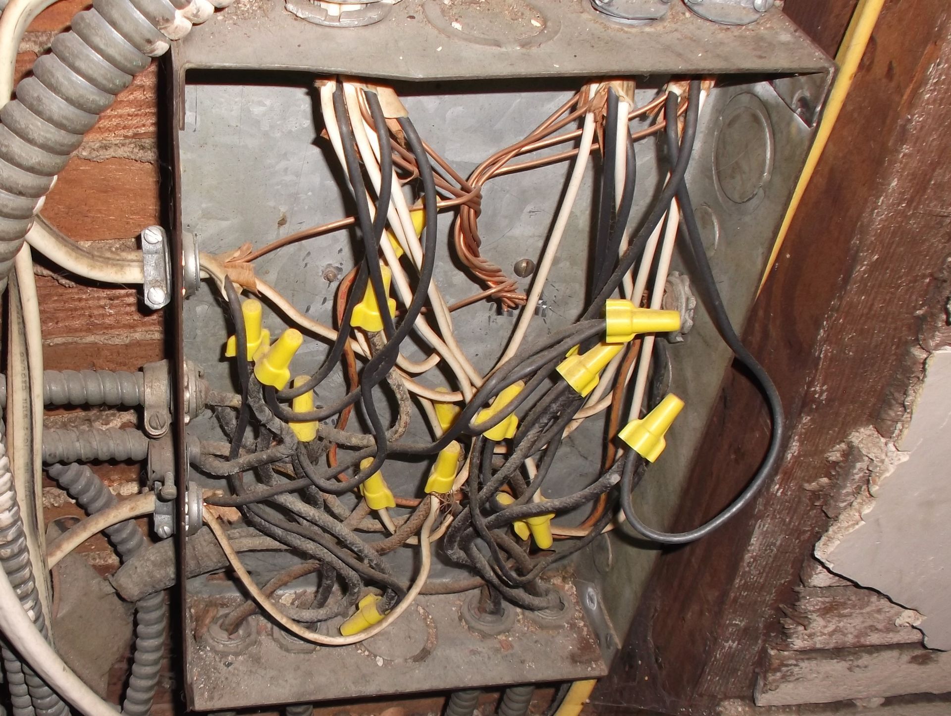 A box with a bunch of wires in it