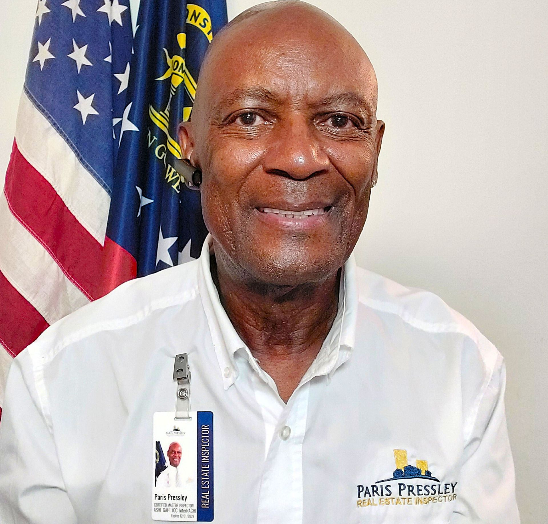 Paris Pressley Real Estate Inspector in His Inspection Office July 2025