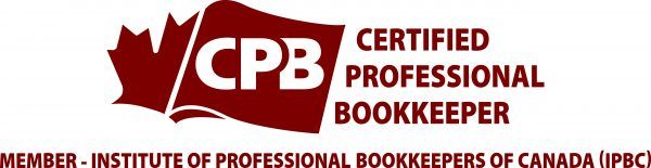 A logo for a certified professional bookkeeper in canada