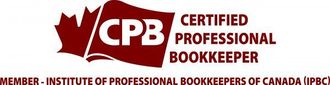 A logo for a certified professional bookkeeper in canada