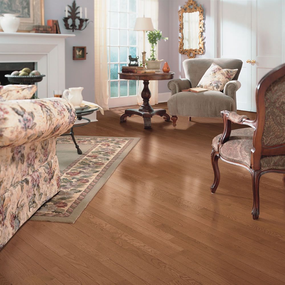 Dark Hardwood Floor in Living Room - Mundelein, IL - Wizard of Wood Flooring