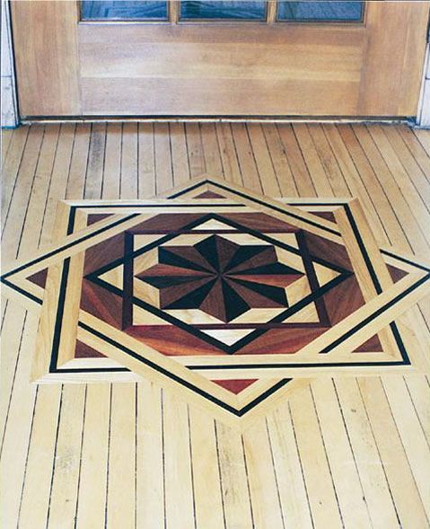 Star of David Floor Design - Mundelein, IL - Wizard of Wood Flooring