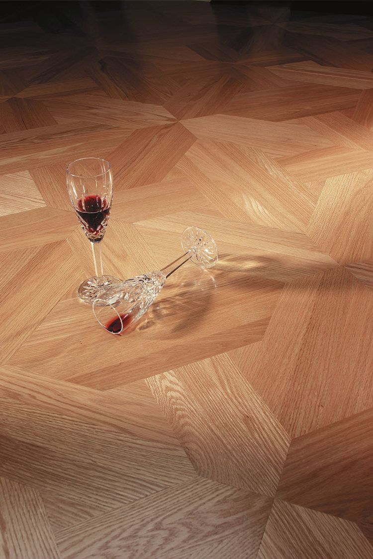 Hardwood Floor with Wine Glass - Mundelein, IL - Wizard of Wood Flooring