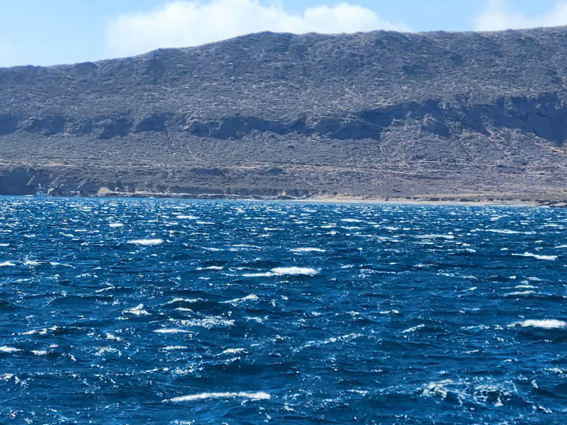 Marine chart on a Garmin display showing a boat's tracks, location marker, and depth contours.
