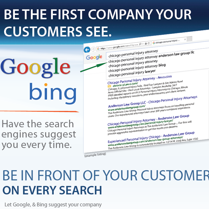 A poster that says be the first company your customers see