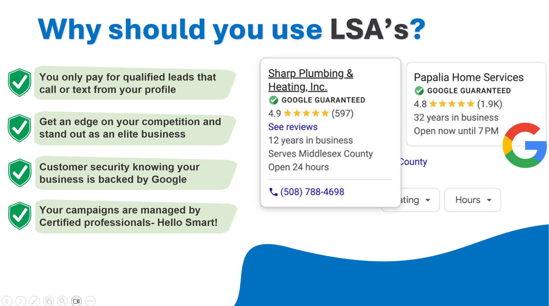 A graphic explaining why you should use lsa 's