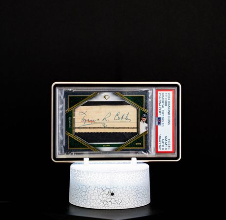 2017 Leaf Purl Cut Signatures, Lou Gehrig (SN: 1/1) #PCLG1 (PSA Card Mint 9 Auto 8 PSA: #118427760) 