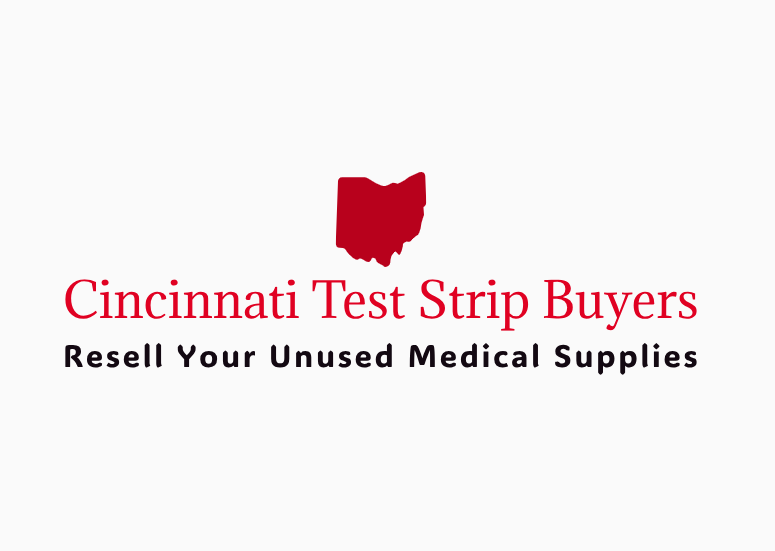 A logo for Cincinnati Test Strip Buyers -  for diabetic supplies