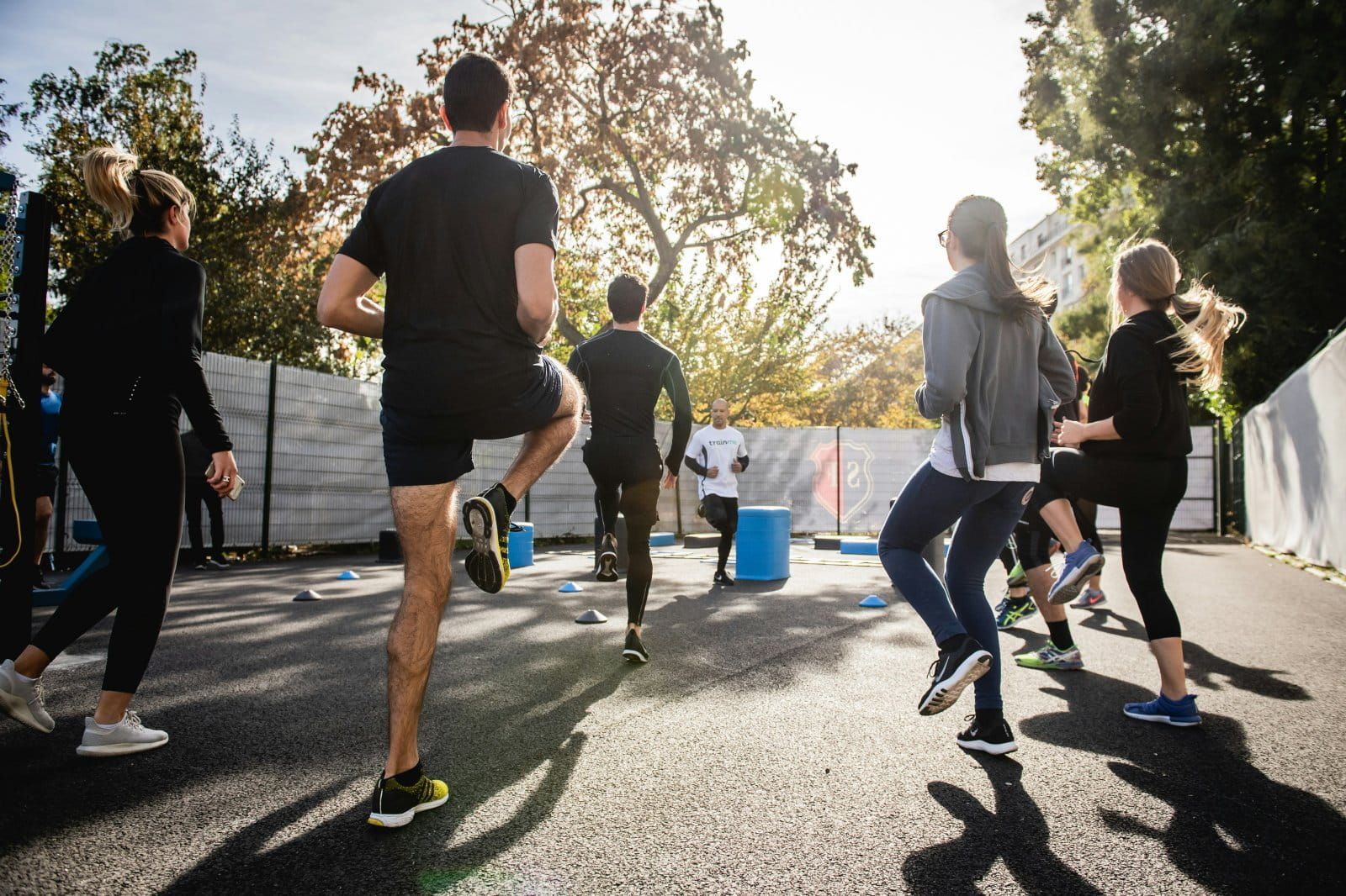 residents in london working out with community at dolphin square