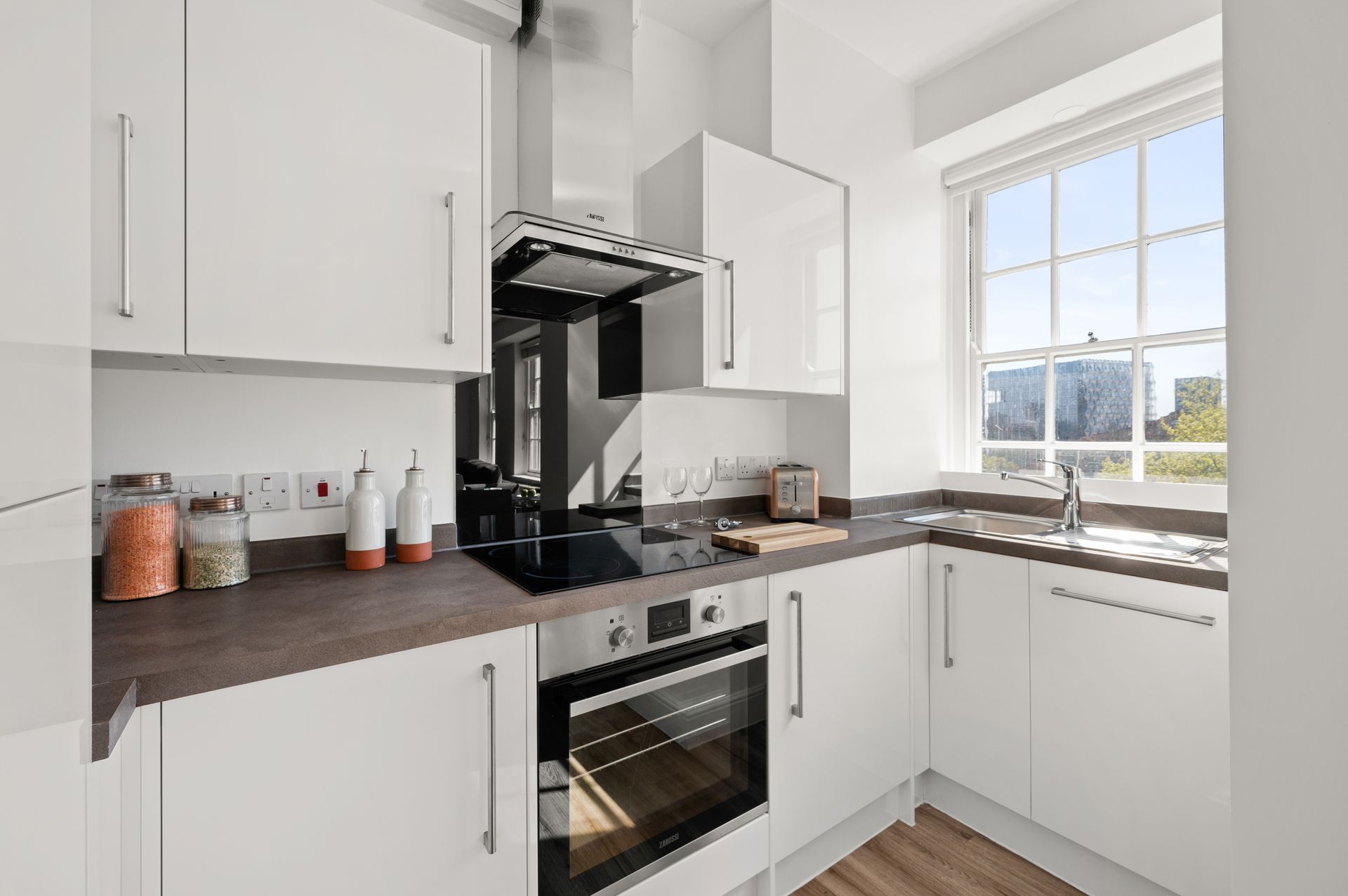 Kitchen at Dolphin Square in London, UK.