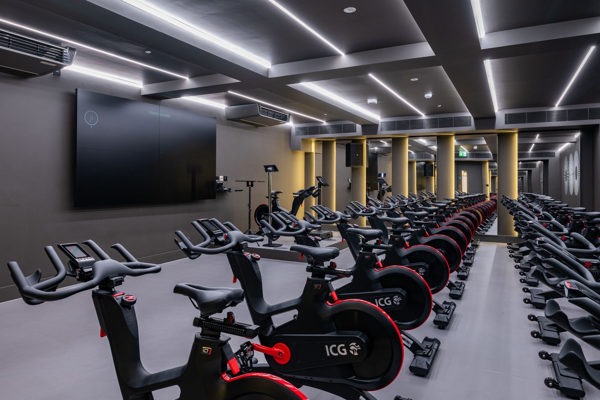Bikes at Dolphin Square in London, UK.