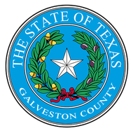 The seal of the state of texas galveston county