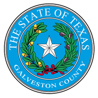 The seal of the state of texas galveston county