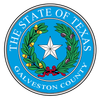 The seal of the state of texas galveston county