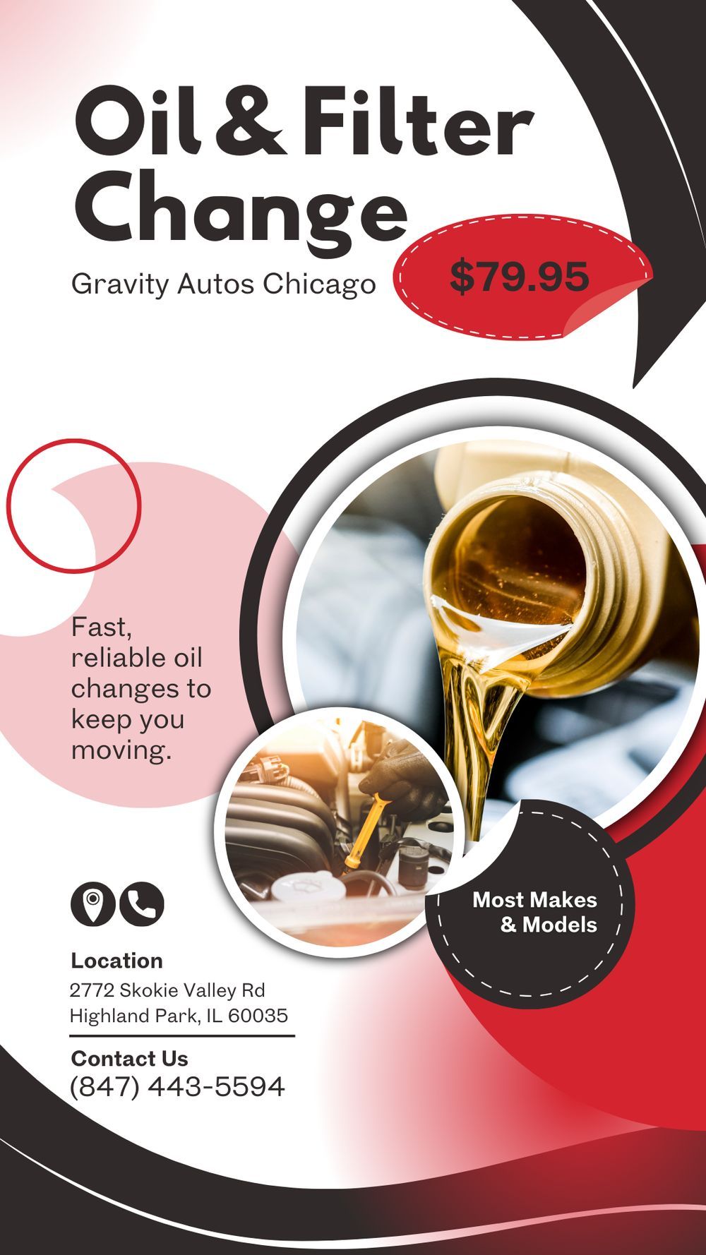 Oil and Filter Change Special | Gravity Service Center