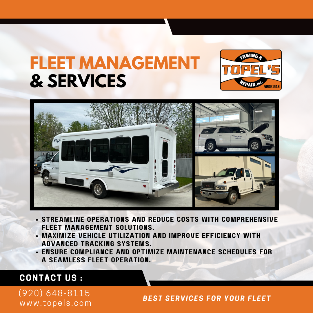 Fleet Management and Services in Lake Mills, WI - Topel's Towing & Repair, Inc.