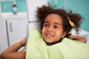 Dental Cleaning for Kids — Little Girl Waiting for Her Dentist in Rohnert Park, CA