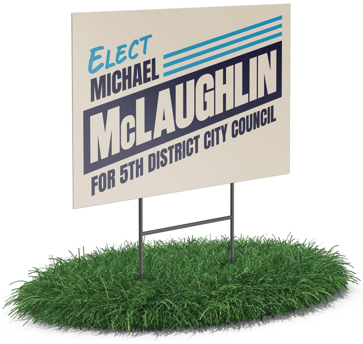 Political sign that reads 