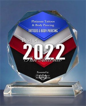 Best Of San Antonio 2022 Award Tattoos & Body Piercings