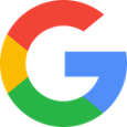The google logo is a circle with a letter g in the middle.