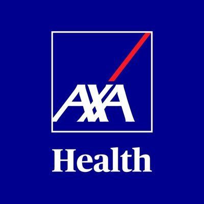 The aaa health logo is on a blue background.