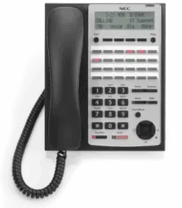 Black and Silver NEC Business Phone With Handset — Pacific Telephone & Data In Cardiff, NSW