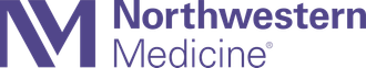 Northwestern Medicine logo in purple with stylized “N” icon