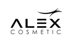 Alex Kosmetik-Logo auf weißem Hintergrund