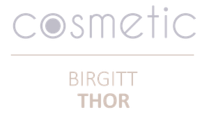 Auf weißem Hintergrund ist ein Logo der Kosmetikmarke Birgitt Thor zu sehen.