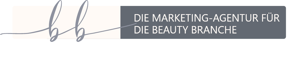 Ein Logo für ein Unternehmen namens „Die Marketingagentur für die Beautybranche“