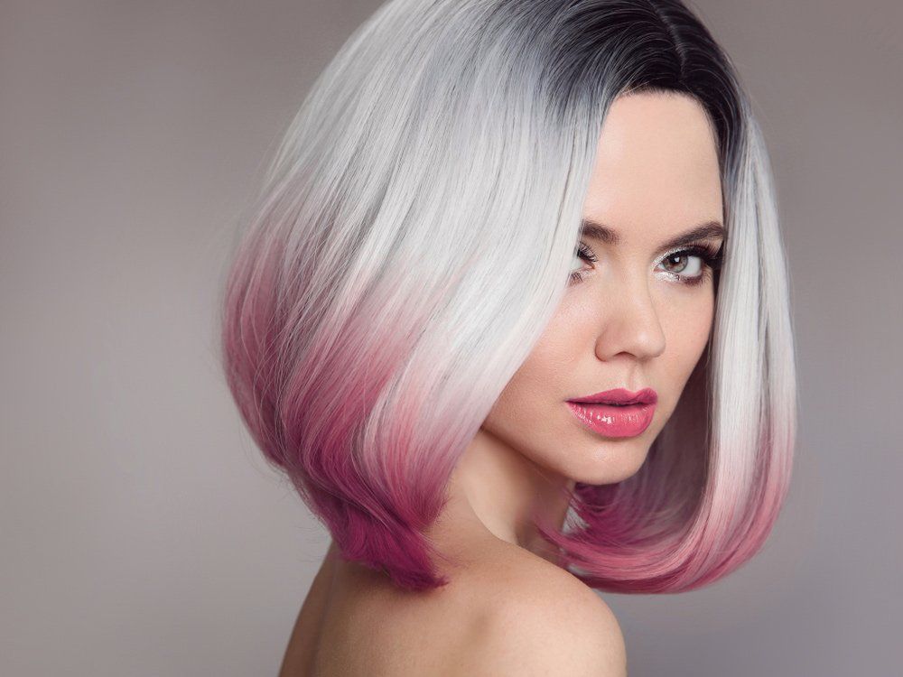 Woman With a Short, Bob-style Wig — Oh So Blonde Hair Studio in Buddina, QLD