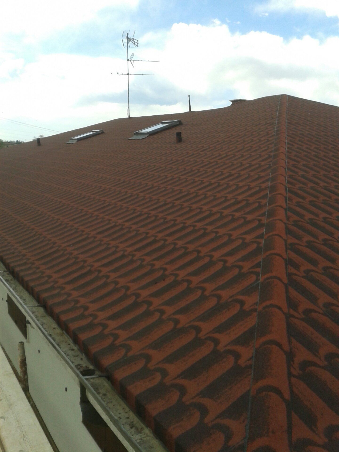 Tetto con finte tegole 2