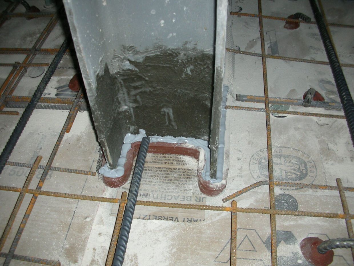 Dettaglio impermeabilizzazione a base bentonitica