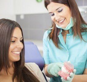 Woman Patient and Dentist - Dental Center in Newton, NJ