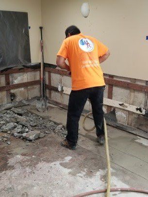 Water Boiler — Worker doing Trenchless Sewer Replacement in Richmond, CA