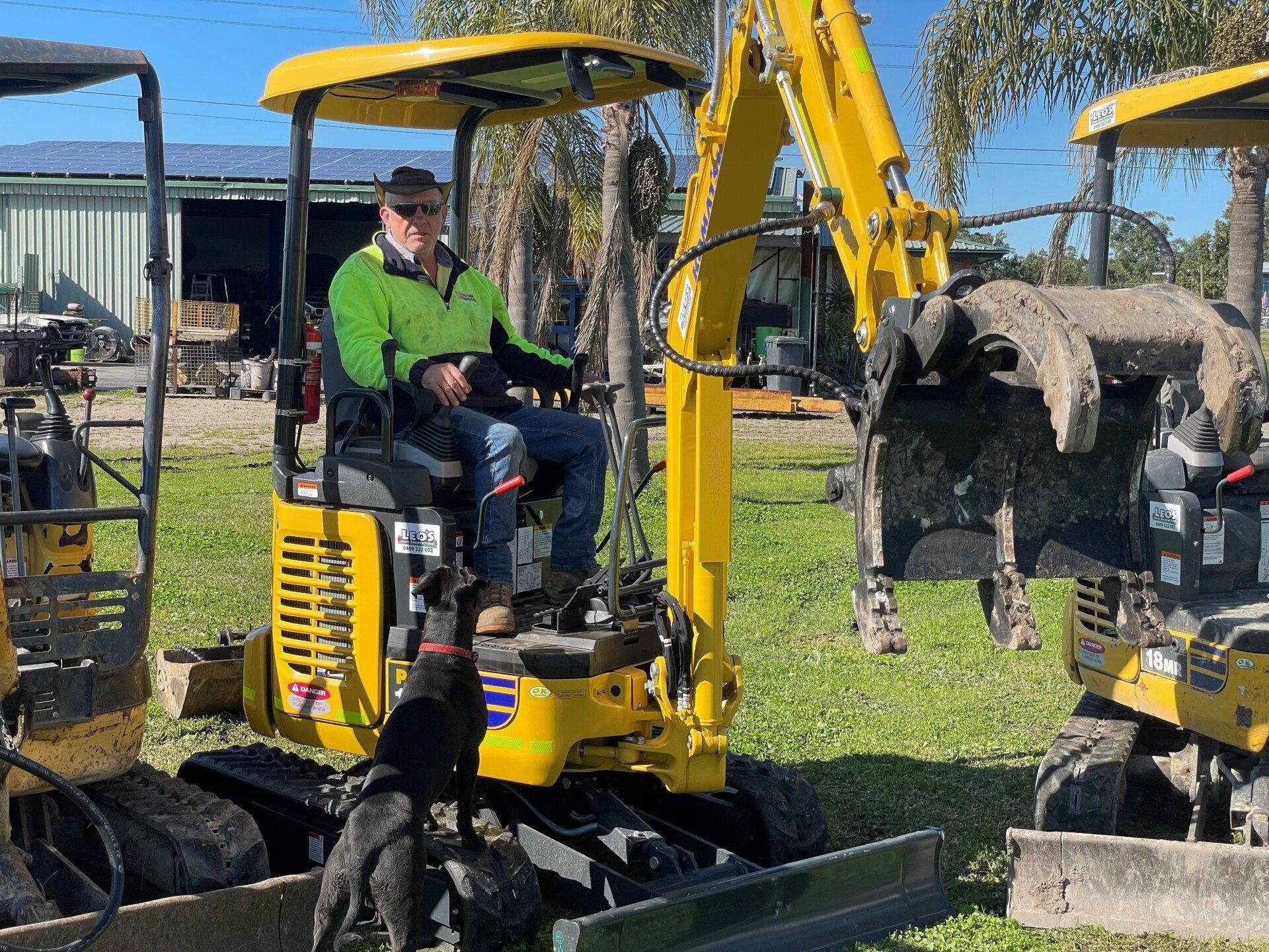 Mini Excavator In Action — Newcastle, NSW — Leo's Mini Excavations