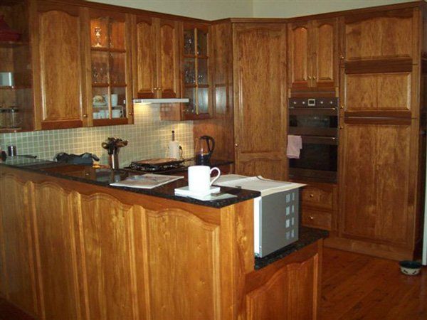 wood kitchen before renovation