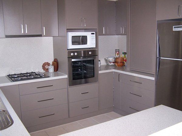 grey kitchen cupboards