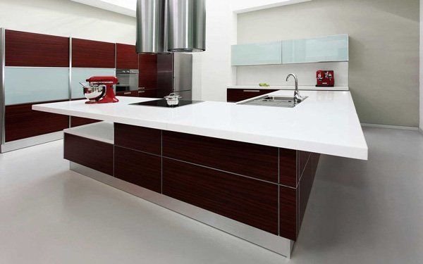 modern kitchen with granite counter
